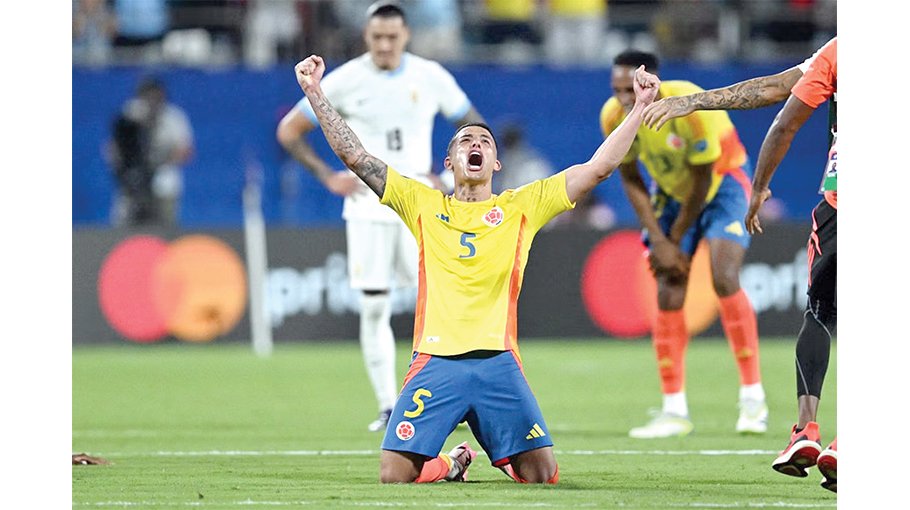 Colombia beat Uruguay to secure final