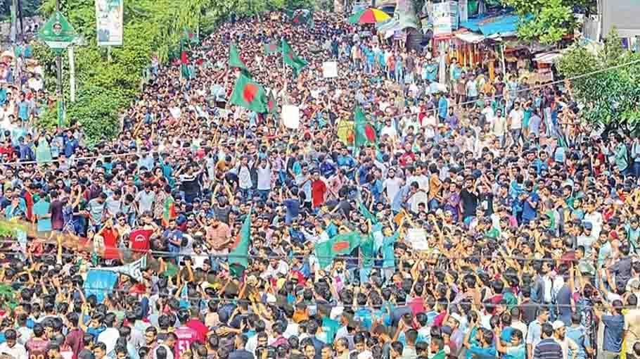 Why did the peaceful  protest turn violent?