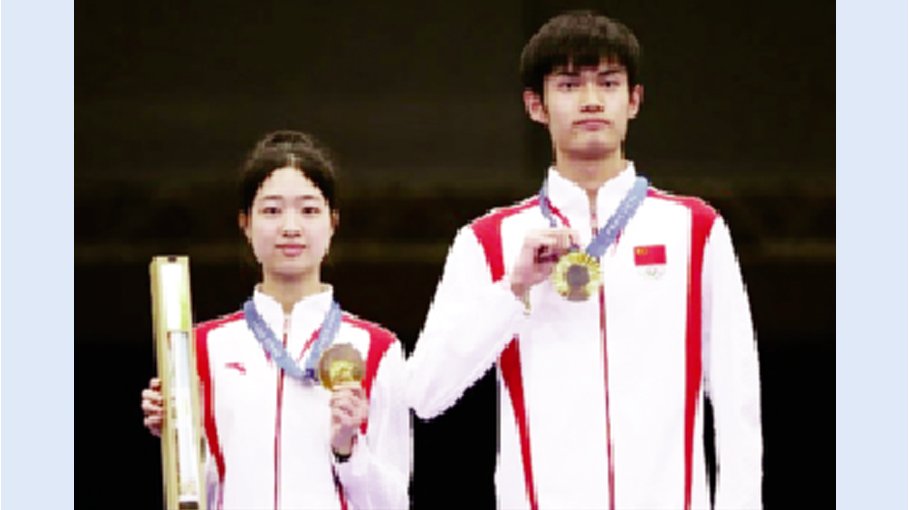 China’s Sheng, Huang bag first gold of Paris Olympics