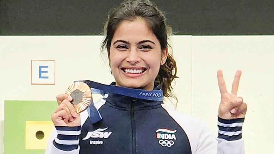 Manu becomes first Indian woman to win Olympic medal in shooting