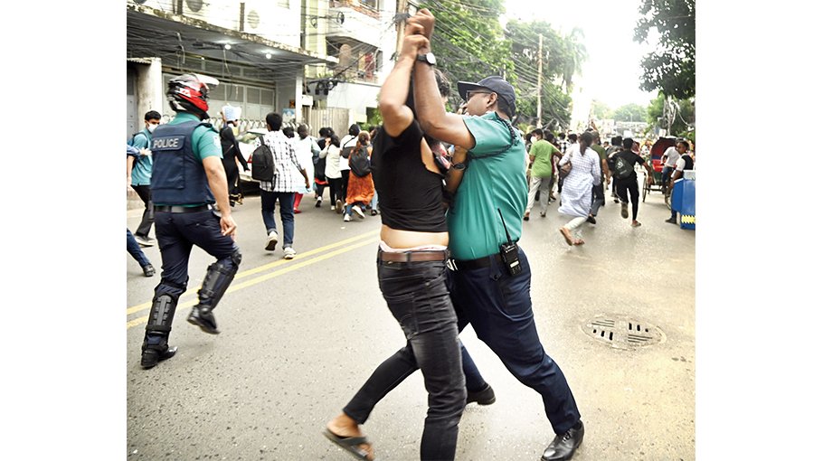 50 held for clashing with police, staging demos