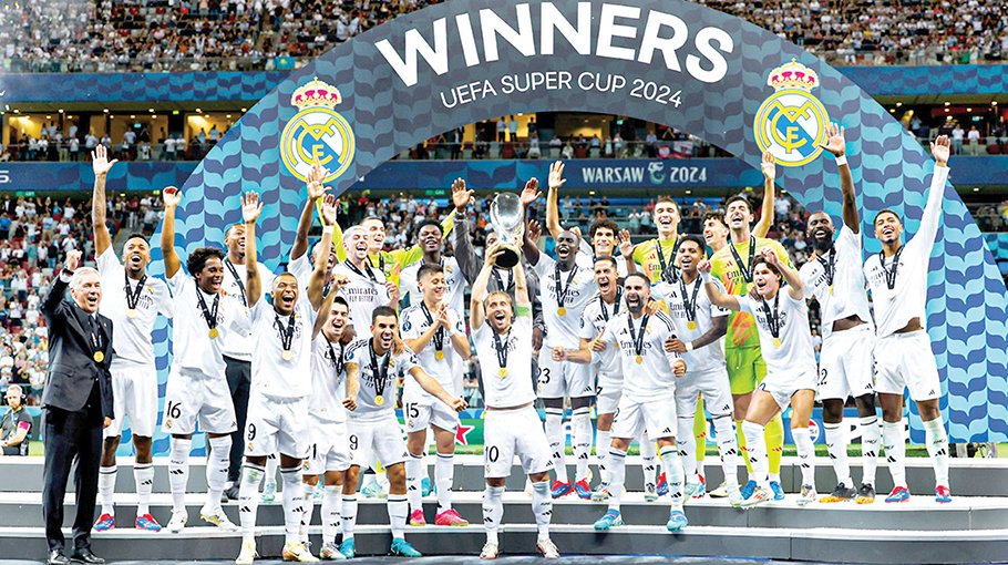Mbappe scores on debut as Real win Super Cup
