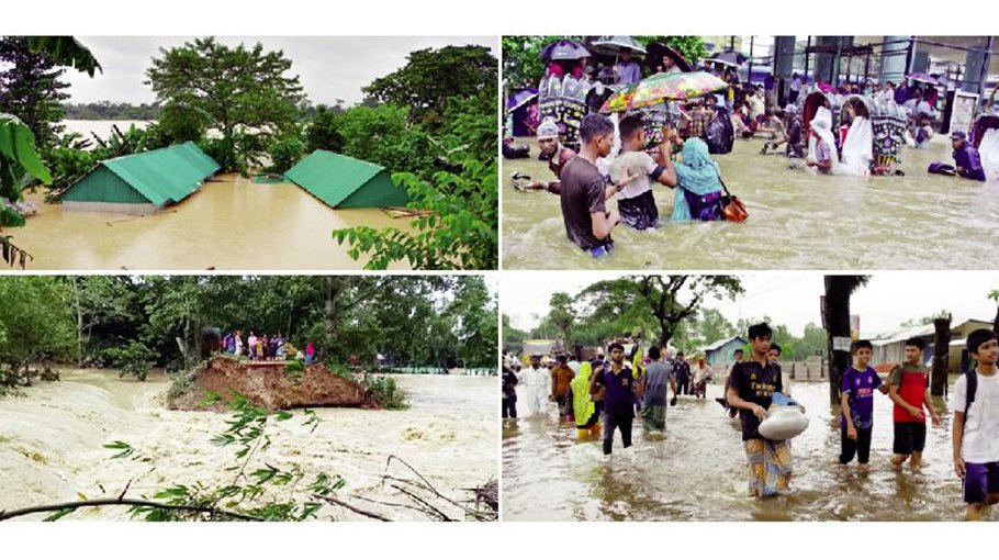 Deluge devastates 10 dists