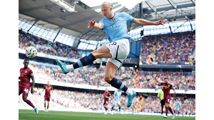 Haaland strikes hat-trick as City roar back 