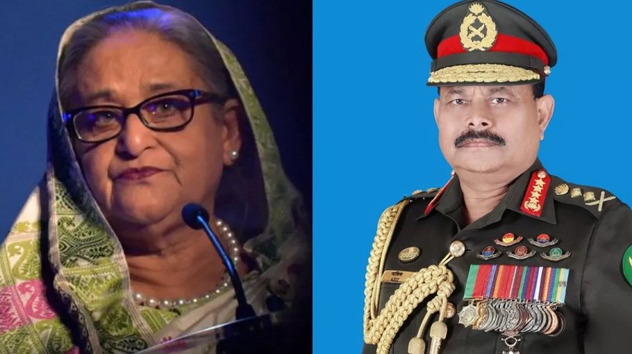 Case filed against Hasina, ex-army chief Aziz
