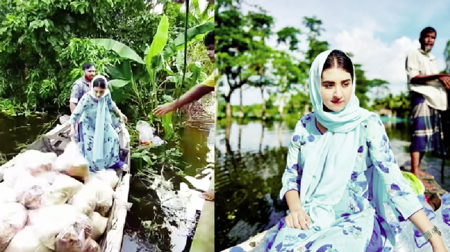 Actress Shabnam Bubly stands by flood victims