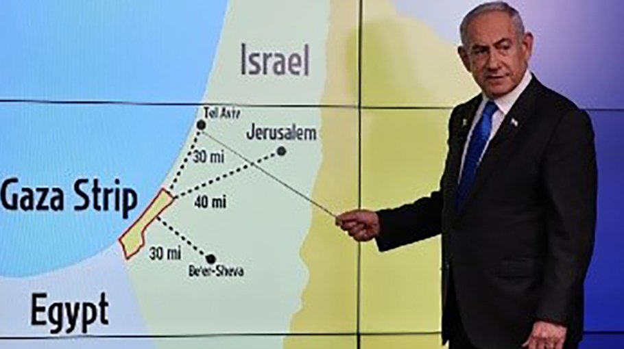 Netanyahu doubles down on control of Gaza’s border  with Egypt
