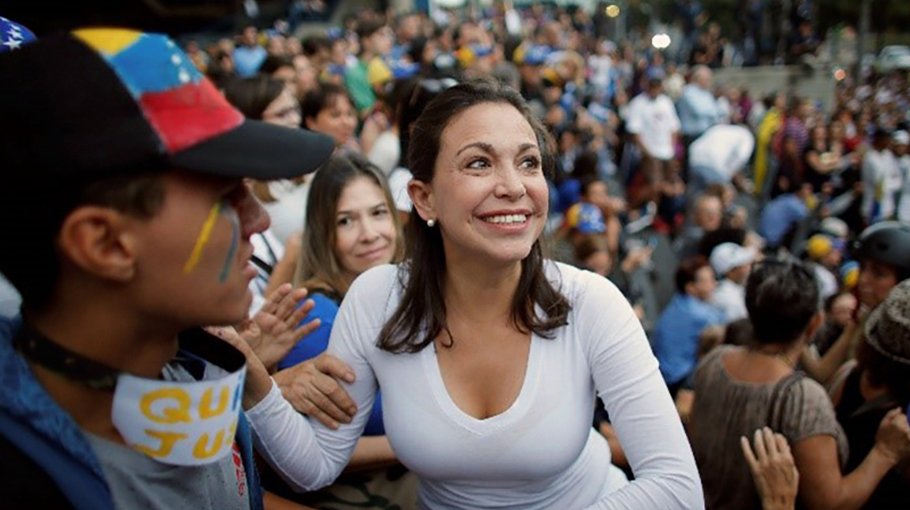 Opposition leader Machado vows to stay in Venezuela