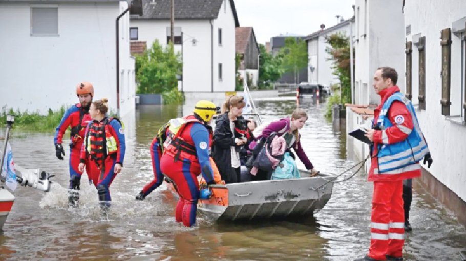 Torrential rain sweeps parts of Europe, four die