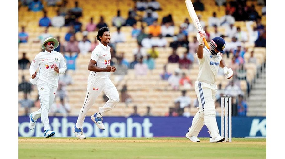 Hasan shines with five-fer 