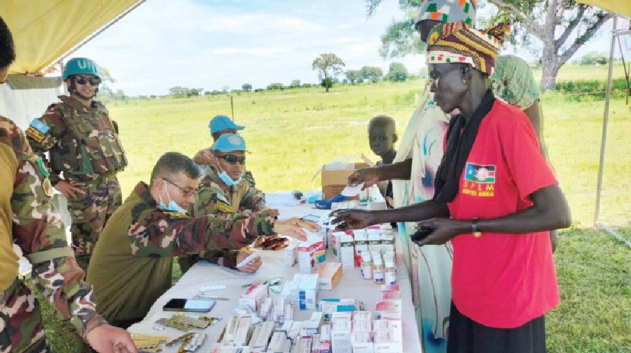 Blue helmets lauded for free medical services in South Sudan