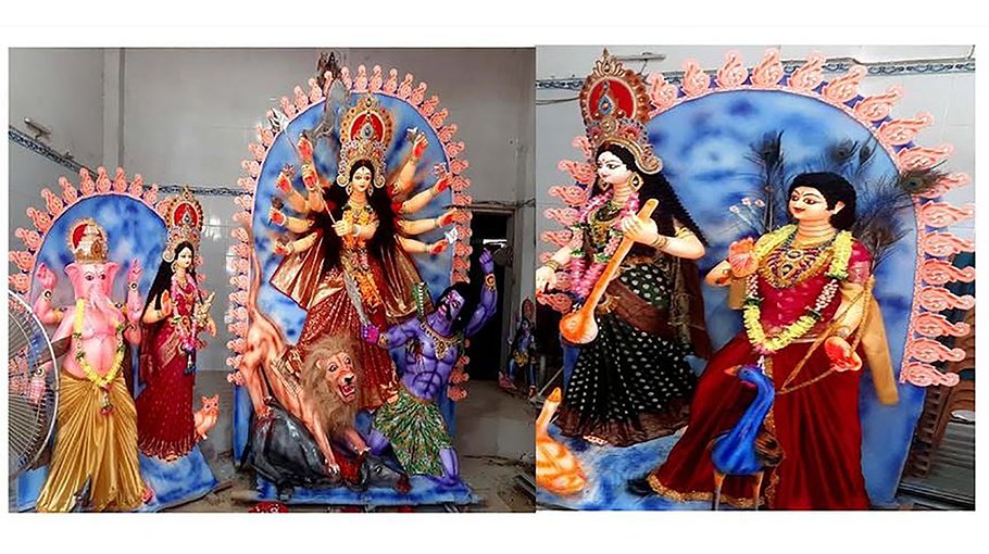 Preparations afoot for Durga Puja celebrations in Netrakona