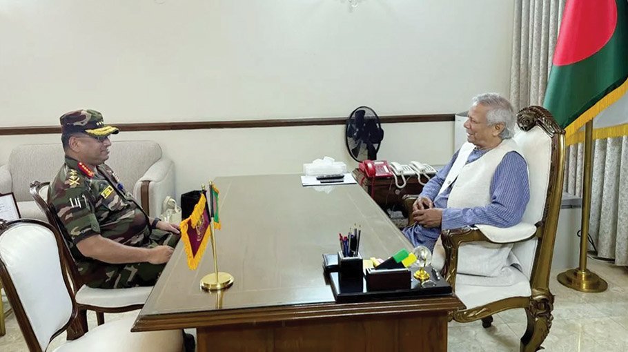 Army Chief calls on Chief Adviser Prof Yunus