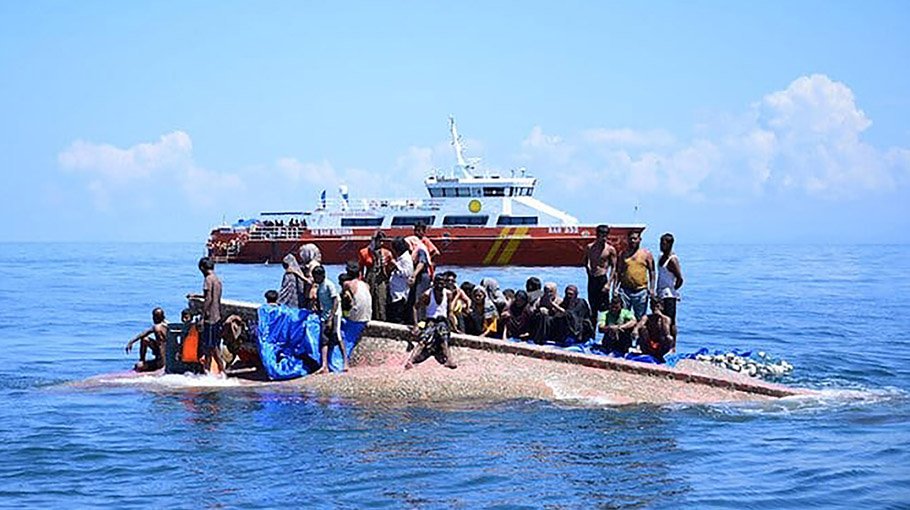 Boat carrying over 100 Rohingya sighted off Indonesia