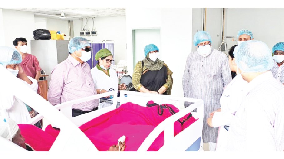 Energy Adviser visits  burn unit
