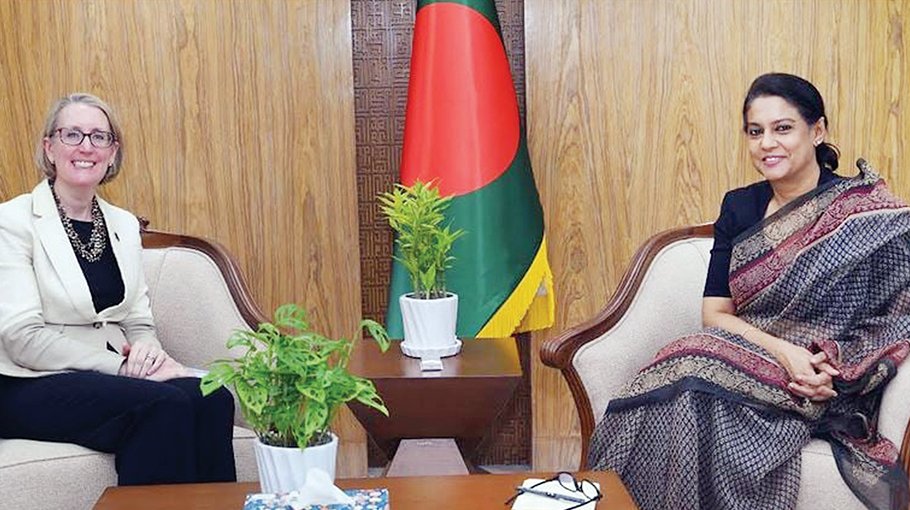 Rizwana seeks more UK support for NAP implementation