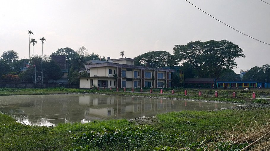 Century-old playground turns into pond in Habiganj