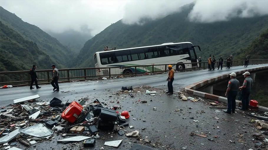 10 dead in Colombia university outing   bus accident