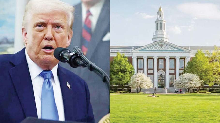 Trump defends decision to block foreign students at Harvard