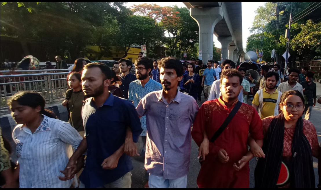 Left-leaning student orgs protest acquittal of Jamaat leader Azharul