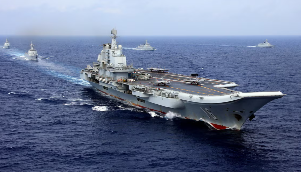 Two Chinese aircraft carriers seen in Pacific for first time, Japan says