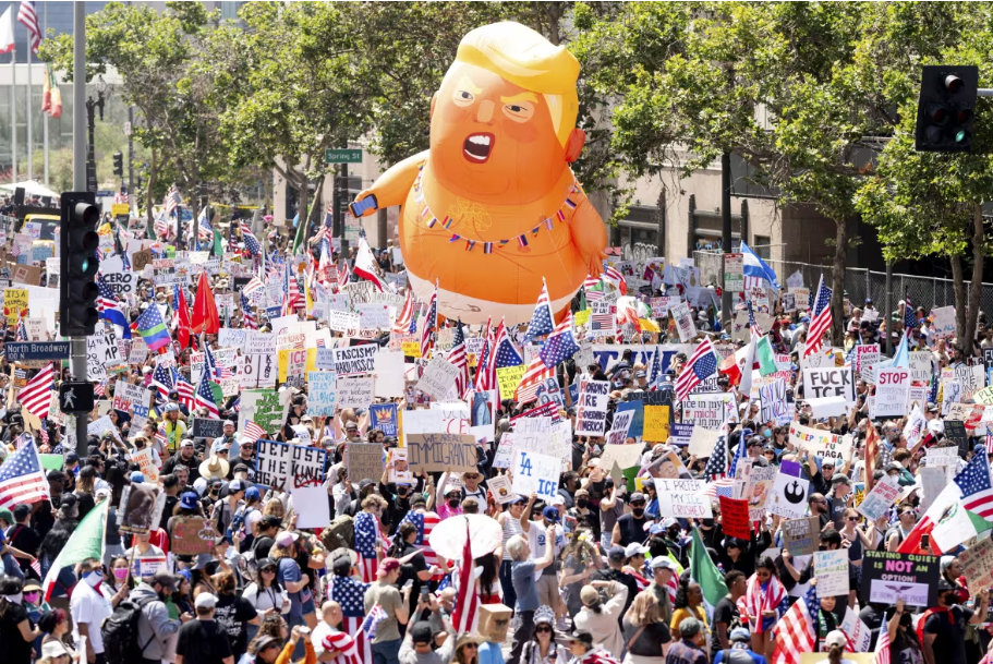 Anti-Trump protests sweep across US; organizers say millions join