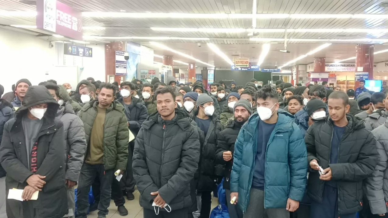 158 undocumented Bangladeshis return from Libya