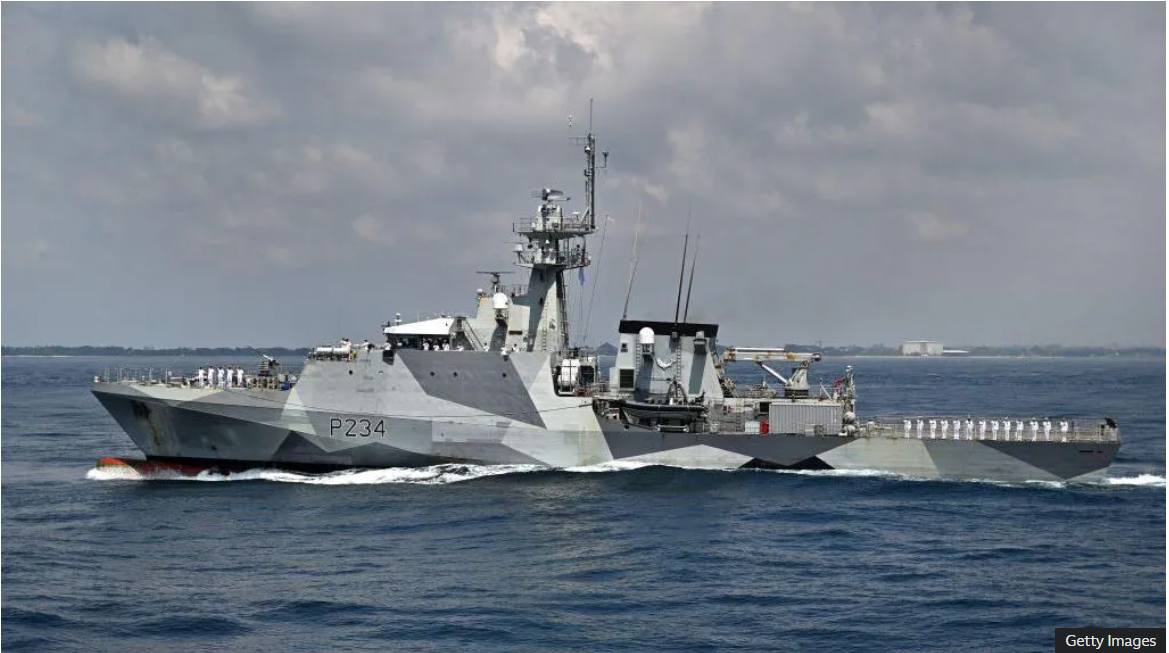 China criticises UK warship's patrol in Taiwan Strait