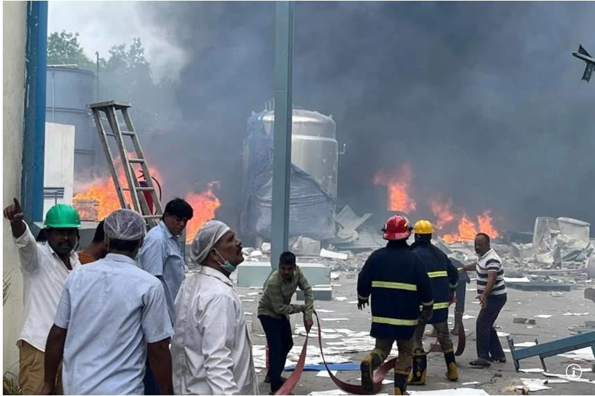 At least 8 killed in explosion and fire at pharmaceutical factory in India