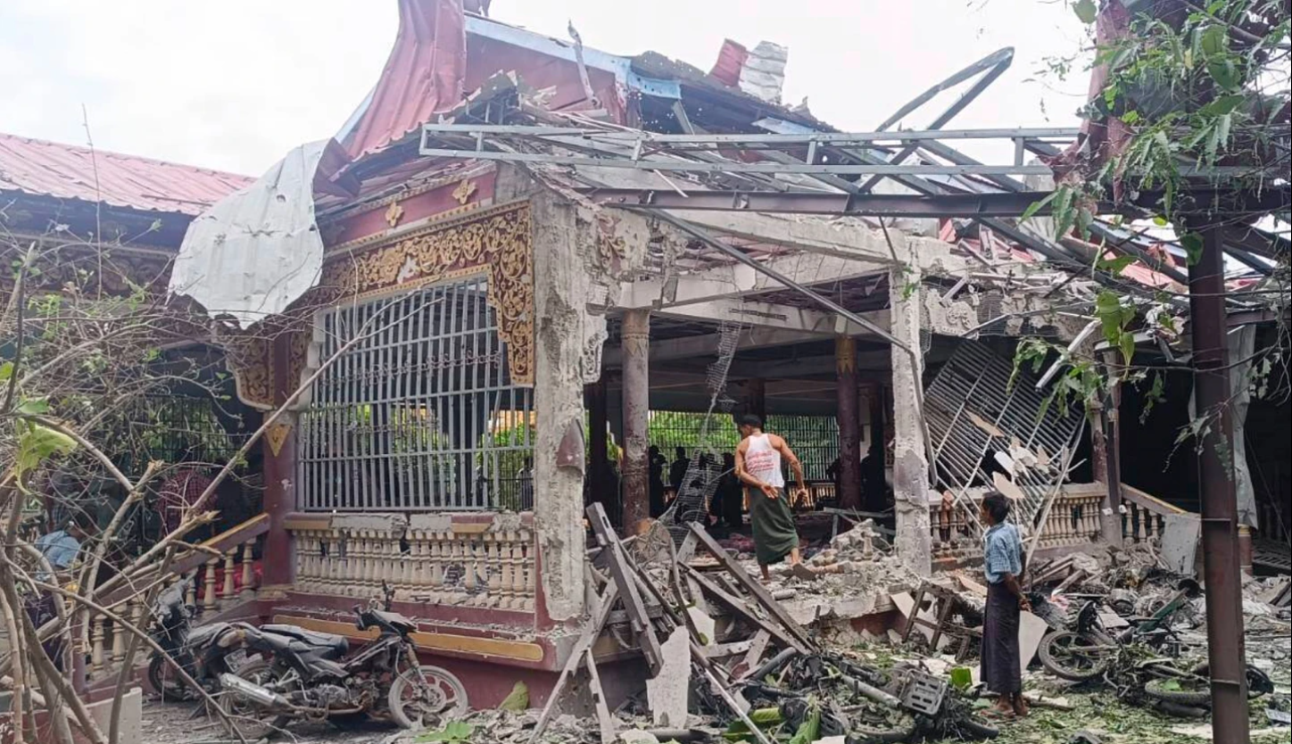 At least 23 dead after airstrike on Buddhist monastery in Myanmar