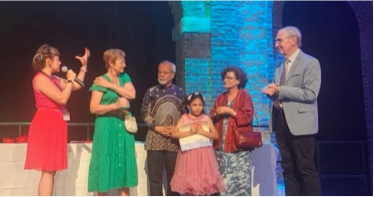 Marium Nasreen Afsana wins award at ‘World Youth Art Seeds’ event in France