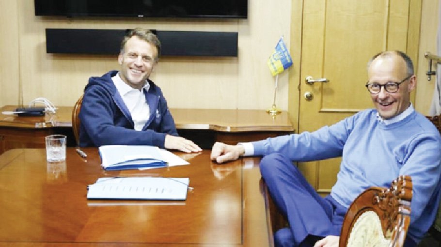 Macron-Merz to hold talks on NATO, EU-US trade row