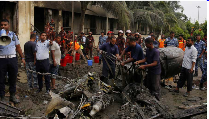 3 students, two guardians still missing after BAF jet crash: Milestone Principal