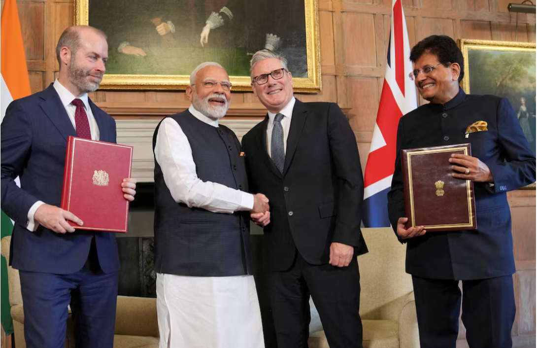 Britain and India sign free trade pact during Modi visit