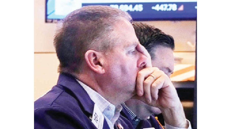 US stocks mostly fall while dollar gains after Fed decision