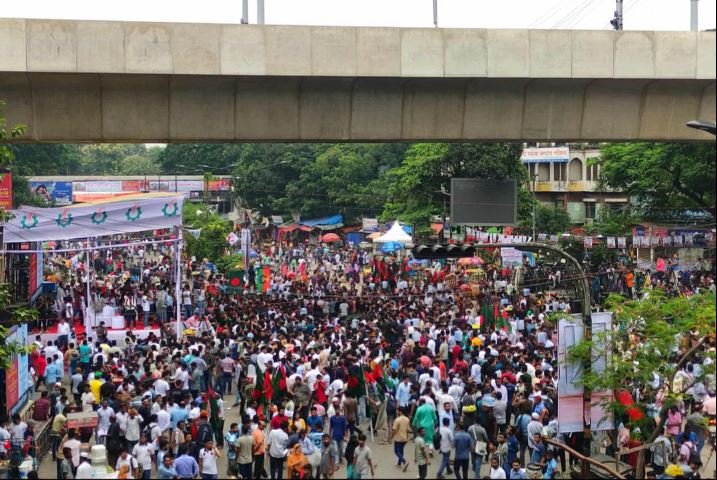 Thousands of JCD activists converge at Shahbagh for student rally
