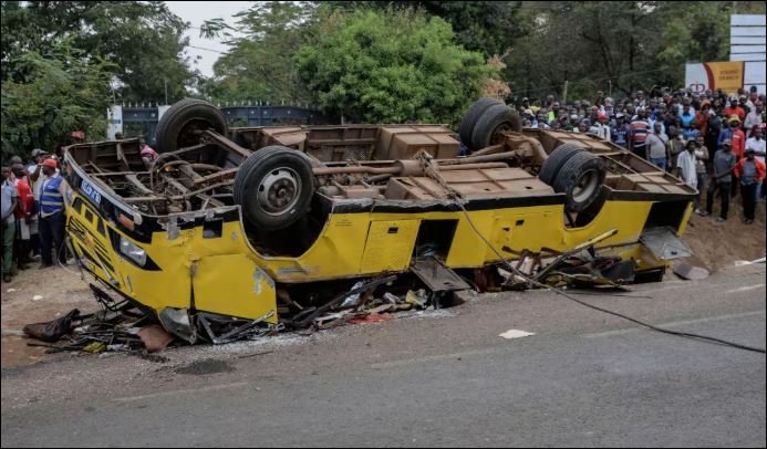 21 dead in fatal bus crash carrying funeral mourners in Kenya