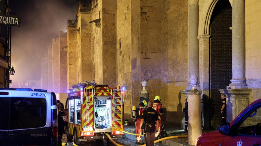 Fire extinguished, historic mosque-cathedral   in  Spain ‘saved’