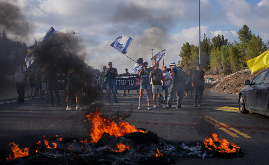 Protesters go on strike in Israel demanding ceasefire, release of Gaza hostages
