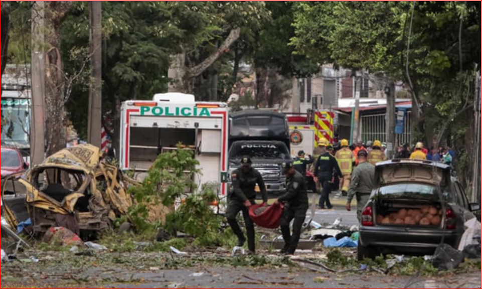 Two guerrillas accused of murder in Colombia truck bomb attack