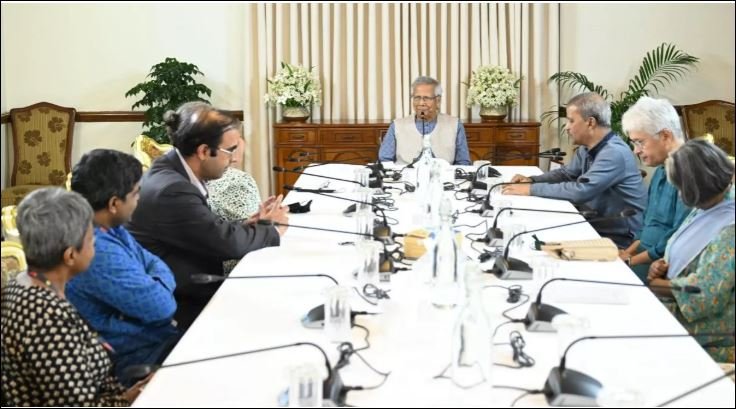 SAHR delegation discusses democratic transition, HR situation with Prof Yunus