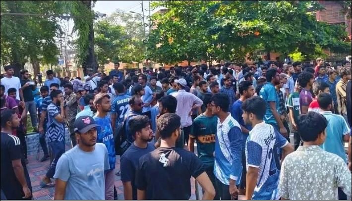 BAU students reject hall evacuation order, stage protests