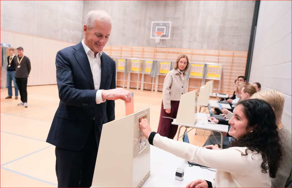 Norwegians vote with Labour Party narrowly favoured to win re-election