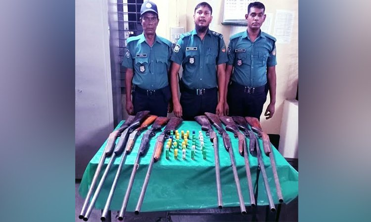 Firearms, ammo recovered in Rangpur