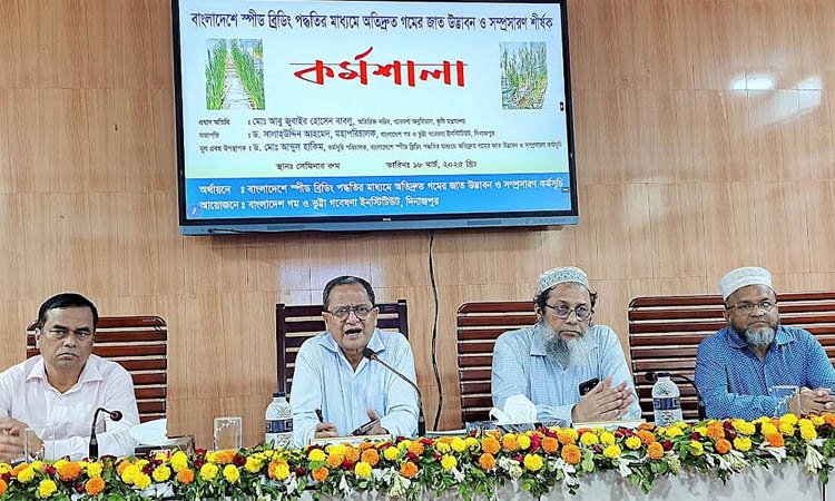 Workshop on wheat variety development held in Dinajpur