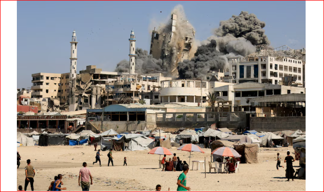 Israel says 'Gaza is burning' as it launches huge ground assault