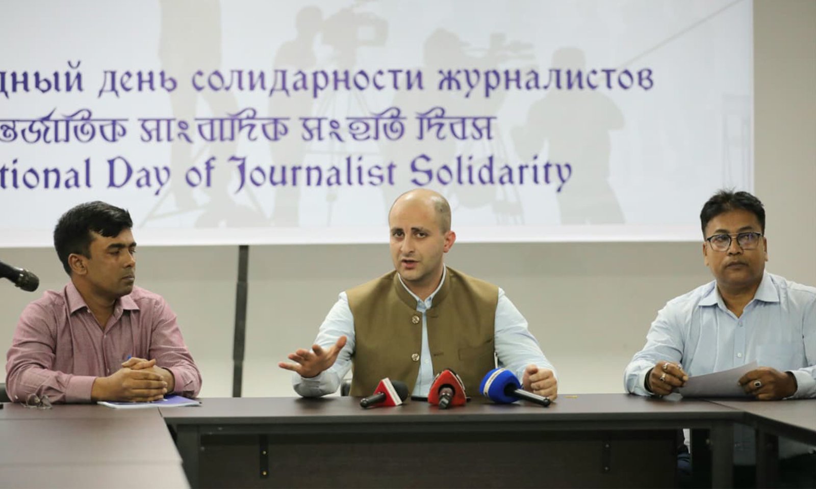 Russian Embassy holds discussion marking ‘Intl Day of Journalists' Solidarity’