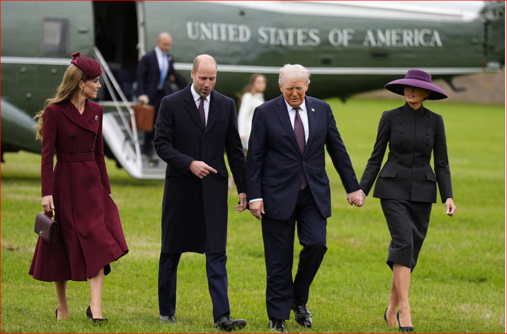 Trump begins historic state visit to UK amid pomp and protests