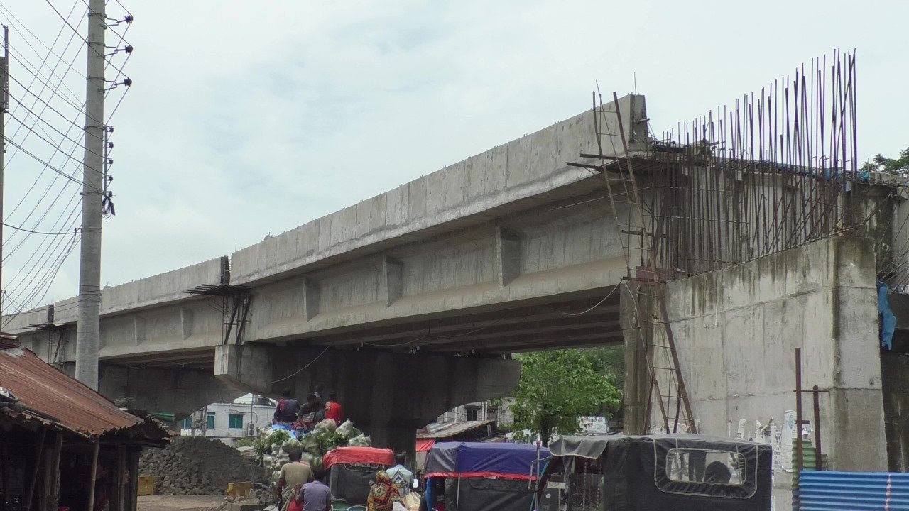Chuadanga railway overpass delayed for 2 years, causing public suffering