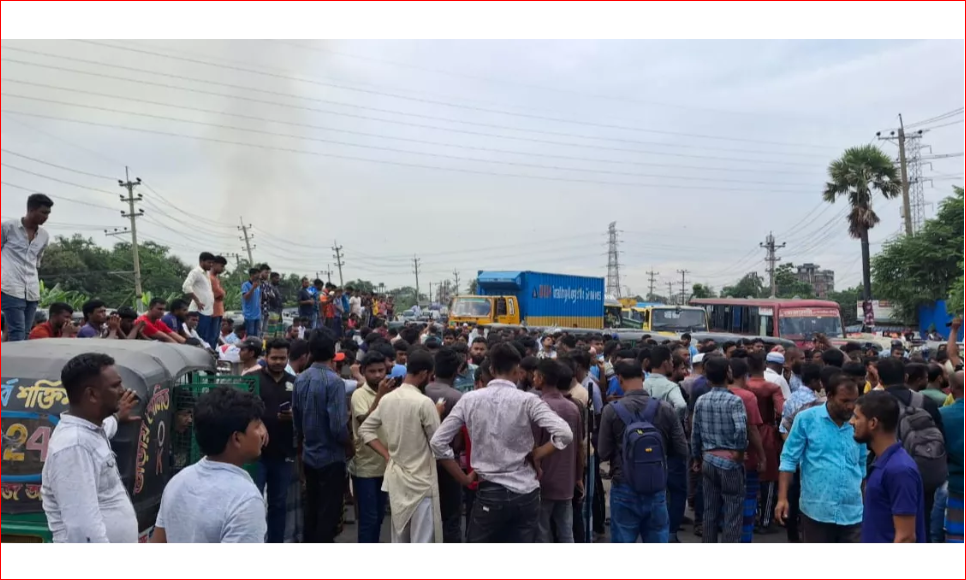 CNG autorickshaw drivers block Dhaka-Tangail highway protesting harassment